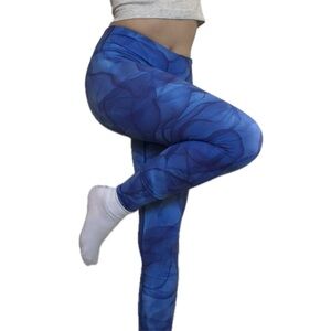 lululemon Blue Abstract Leggings